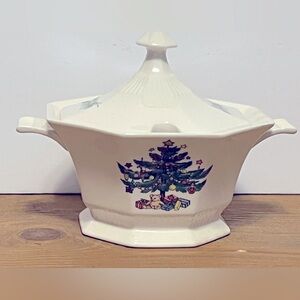 Nikko Japan Festive Christmastime Sauce Gray  Bowl